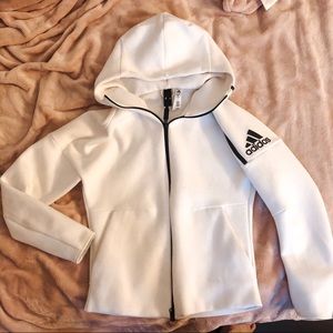 White Adidas Hoodie